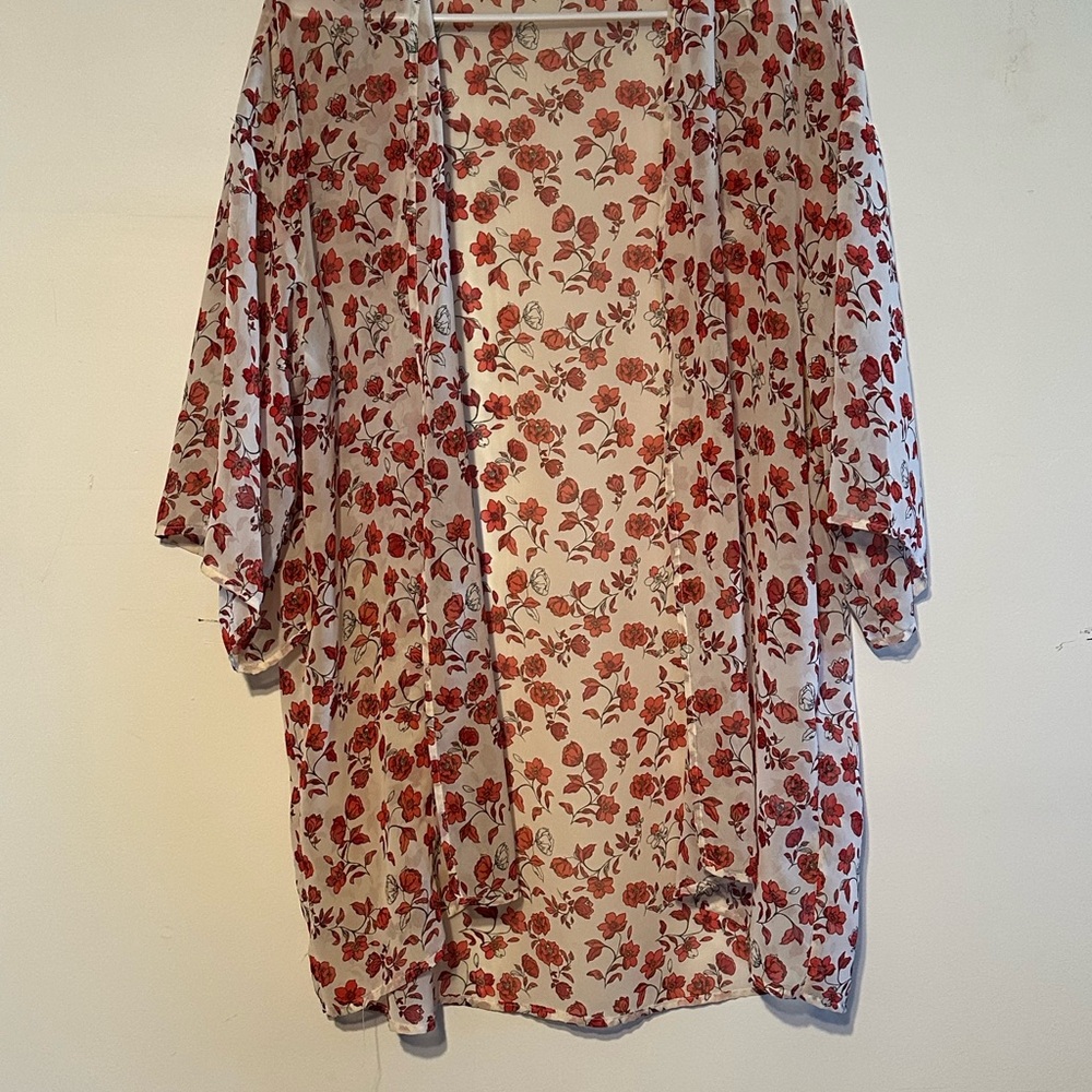 Poppy Pattern Kimono